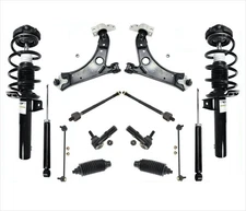 Front Struts Rear Shocks Lower Arms Tie Rods & Links Fits 06-14 Volkswagen Jetta