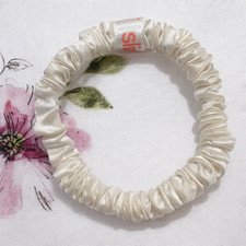 Image of Slip Pure Silk Skinny Scrunchie White 100% Silk
