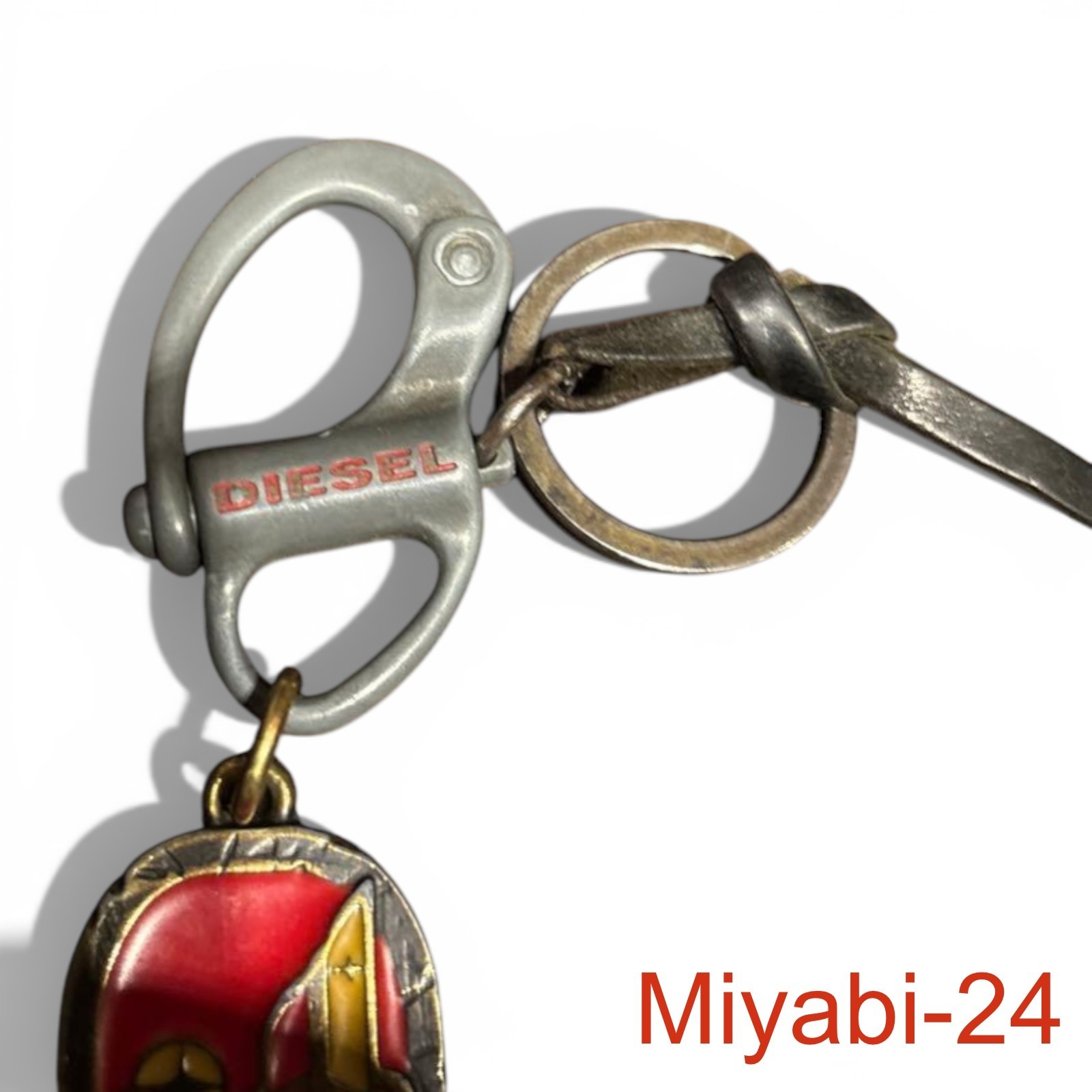 Diesel Keychain Vintage Distressed Metal Accessories Gift Used thumbnail 3