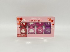 Valentine's Day Stamp Set, Plastic, Set of 8