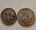 Lot Of Two Walking Liberty Half Dollars 90% Silver