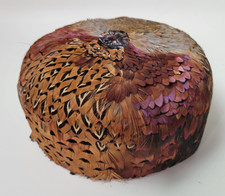 Vintage Mid Century Feather Pillbox Hat