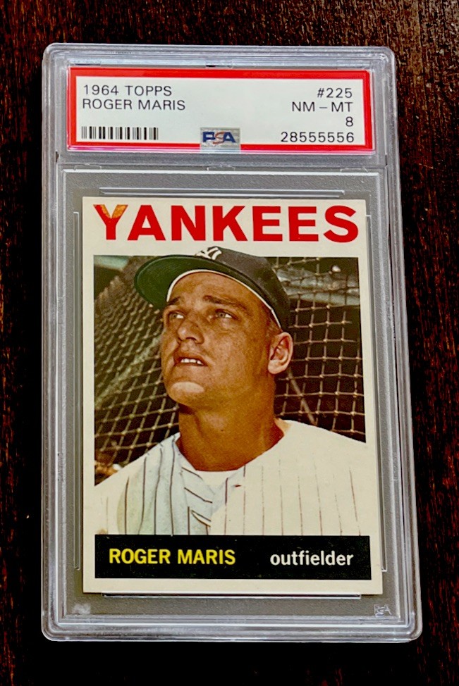 1964 Topps #225 Roger Maris PSA 8 NM-MT New York Yankees