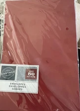 GARTNER STUDIOS RED Envelopes - 5.75" x 8.75"  - 50 ct New Sealed Item#83815