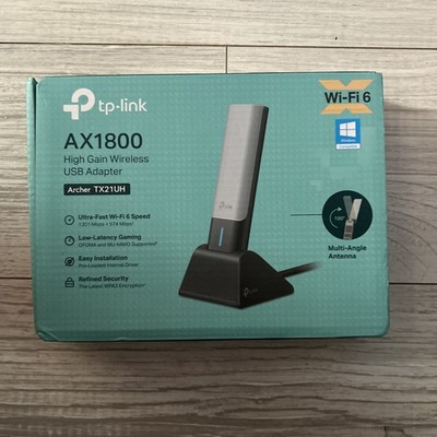 TP-Link AX1800 WiFi 6 USB Adapter for Desktop PC (Archer TX21UH) Wireless
