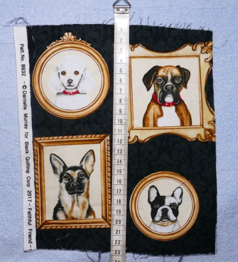 Stoff - Patchwork Panel Neu ungewaschen - Hunde - 4 Bilder - Bild 2 von 2