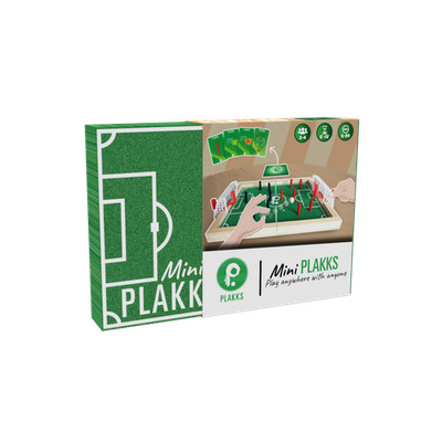 MINI PLAKKS Geschicklichkeitsspiel HOLZ tragbarer Fußball SOCCER Alter 5+
