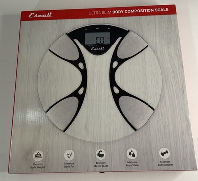 Escali Ultra Slim Body Composition Scale with Bioelectrical Impedance Analysis 