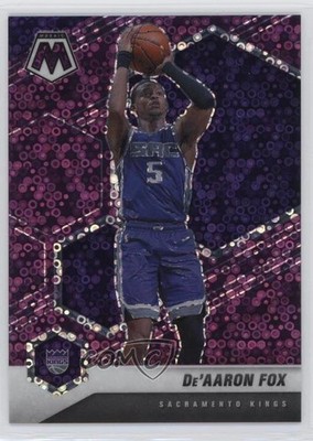 2020-21 Panini Mosaic Fast Break Purple Prizm 48/50 De'Aaron Fox #168 hs9