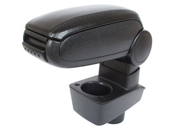 Ford Fiesta Mk7 2008- Armlehne KPL Schwarz Kunstleder + Montageset-image