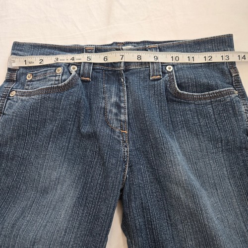 VINTAGE Etam Low Rise Flare Bootcut Jeans Y2K W27 L33 Stretch Denim UK 8 US 4-6 - Bild 5 von 11