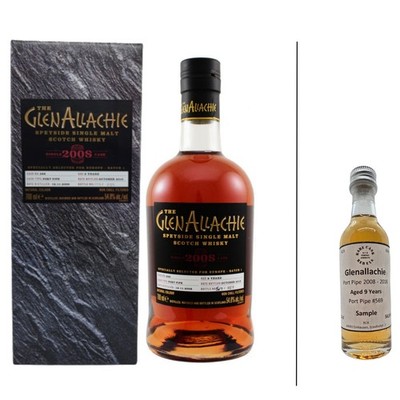 Whisky Sample Glenallachie 9 Y 2008-2018 Port Pipe Batch 1, 54,8%, 5cl
