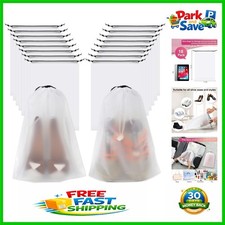 Multi-Purpose Travel Shoe Bags - Set of 18, 11.8in x 15.7in, Waterproof Design