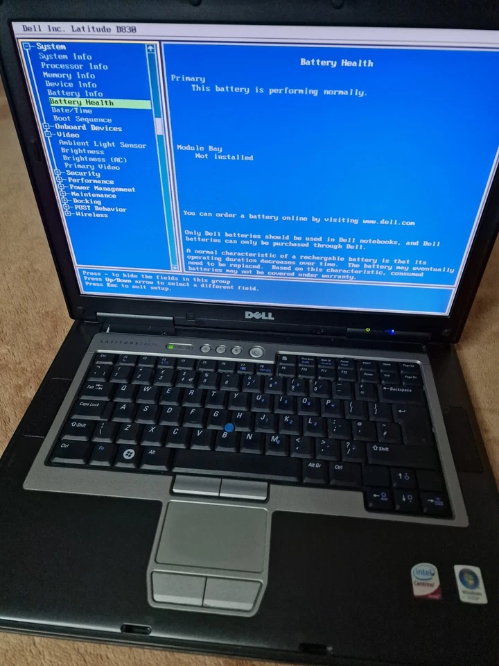 Dell Latitude D830 Laptop IC2D 2GHz 15.4" 120gb HDD 2gb Ram Power On Tested Only - Image 3 of 4