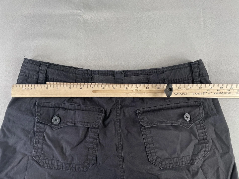 Pantalones Cortos Gloria Vanderbilt Para Mujer 10 Informales Utilitarios Calce Relajado Bolsillos con Cremallera Verano Foto 4 de 4