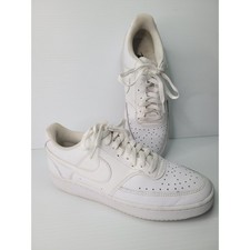 Nike Court Vision Low Mens 9 White CD5434-100 Classic Basketball Sneakers