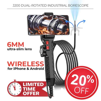 #ad #ad SALE Endoscope 2 Way 360° Inspection Camera Articulating Borescope Semi Rigid $48.80