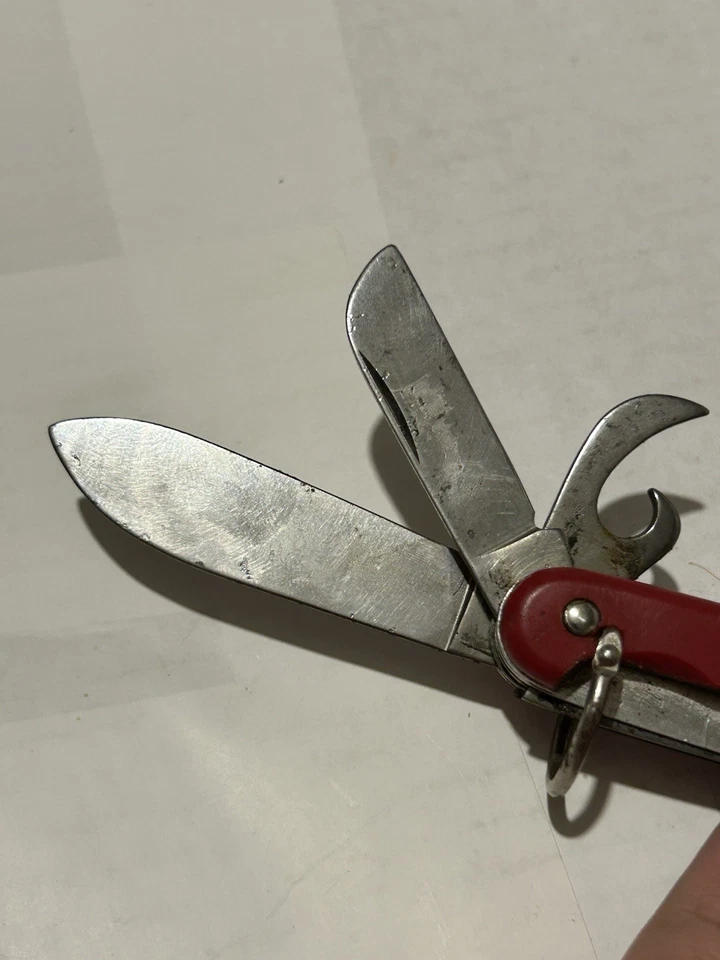 Navaja Scout Ejército Suizo Colonial Prov EE. UU. 6 Hojas Multitool De Colección Buen Estado Foto 4 de 4