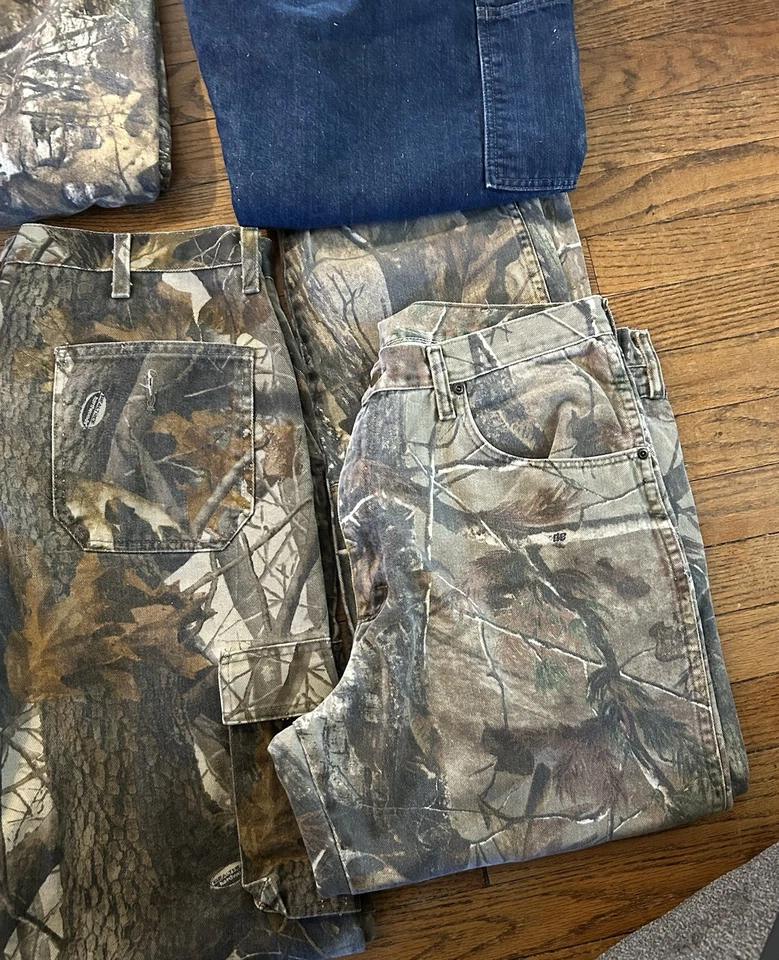 Lot of 5 Wrangler Camo Jeans Mens 36x32 (see description )Realtree Camo Pants - Image 4 of 4