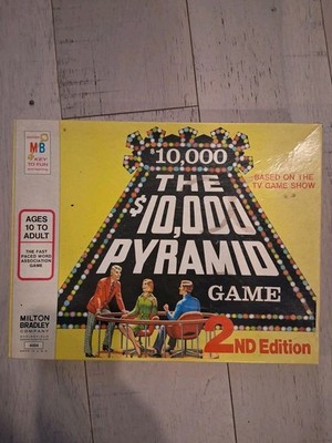 The $10,000 Pyramid Game 1974 2nd Edition, Milton Bradley See Description