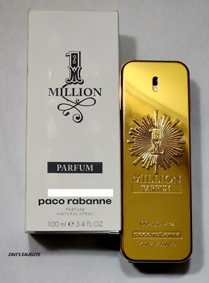 PACO ONE MILLION PARFUM 3.4 OZ / 100 ML FOR MEN (NEW IN WHITE BOX)