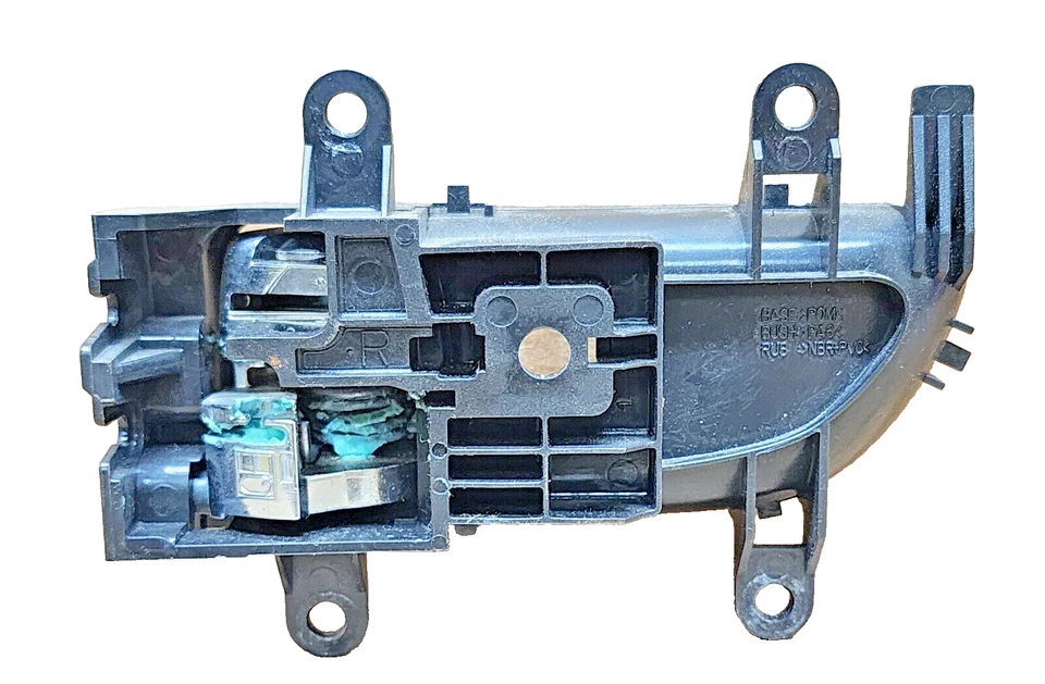 Manija de puerta interior delantera derecha Nissan Murano 2003-2007 negra 80670-3TA0D OEM Foto 2 de 3