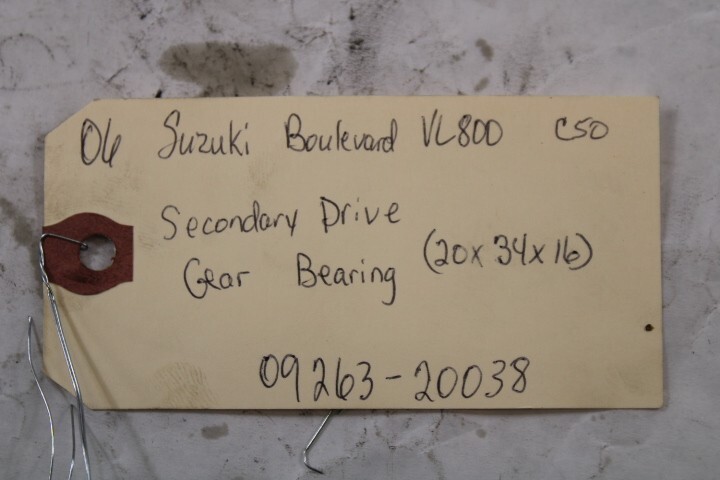 Secondary Drive Gear Bearing (20x34x16) 09263-20038 2006 Secondary Drive Gear Bearing (20x34x16) 09263-20038 2006