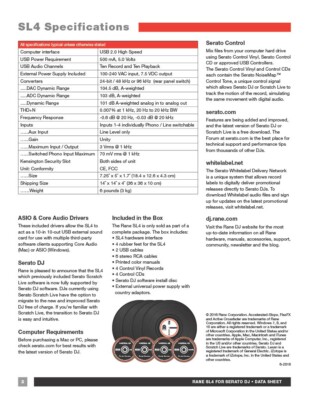 serato SL4 説明書付き serato SL4 説明書付き serato SL4 説明書付き