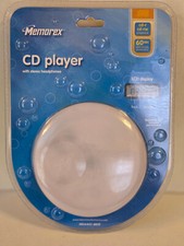 Vintage Memorex Blue CD/CD-R/RW Player Anti-Shock w Stereo Headphones NEW/SEALED