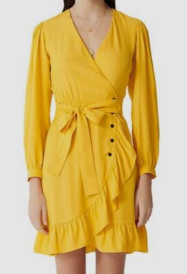 yellow halter top dress Aspen Twist Front Halter Maxi Dress main image 1