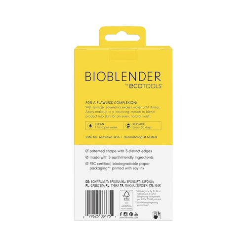 Ecotools Bioblender Makeup Sponge 100% Biodegradable Purple Liquid & Cream Lot - Afbeelding 3 van 4