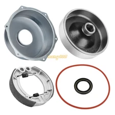 Rear Brake Drum & Cover & Shoe Spring Kit For Yamaha Big Bear 250 400 Kodiak 400