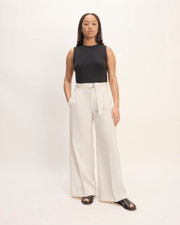 NWT Everlane The Pleated Wide-Leg Chino
