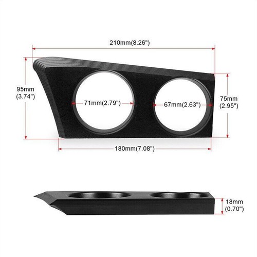 Aluminum Front Car Cup Holder for BMW 1 Series E87 E81 E82 E88 116i 118i Black - Picture 4 of 10