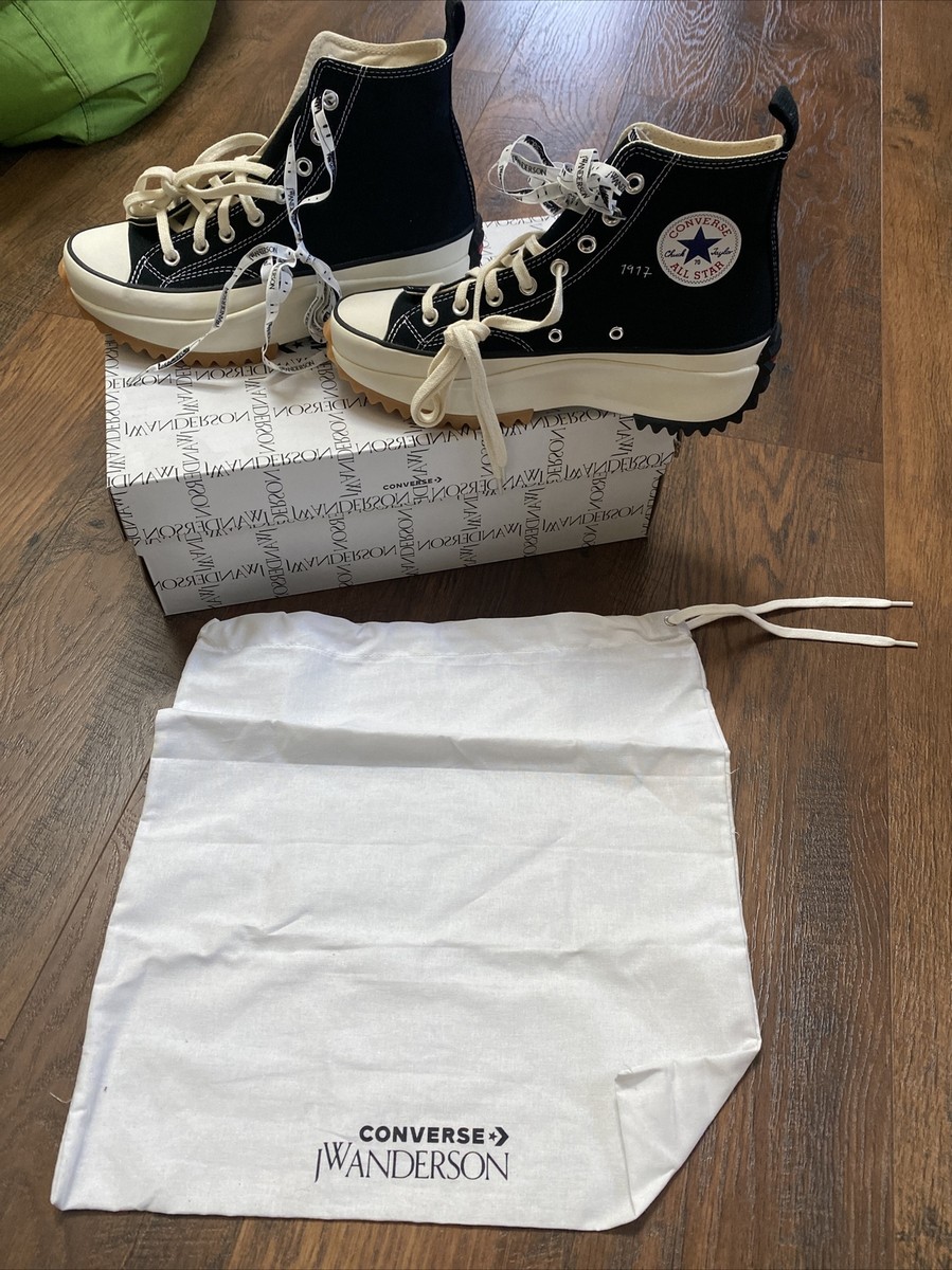 Converse X J.W Anderson Run Star Hike Hi Men 8 Black Gum 164840C