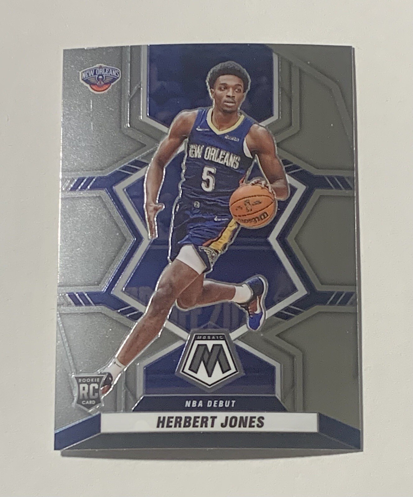 2021-22 Panini Mosaic Herbert Jones NBA Debut RC #280 New Orleans Pelicans