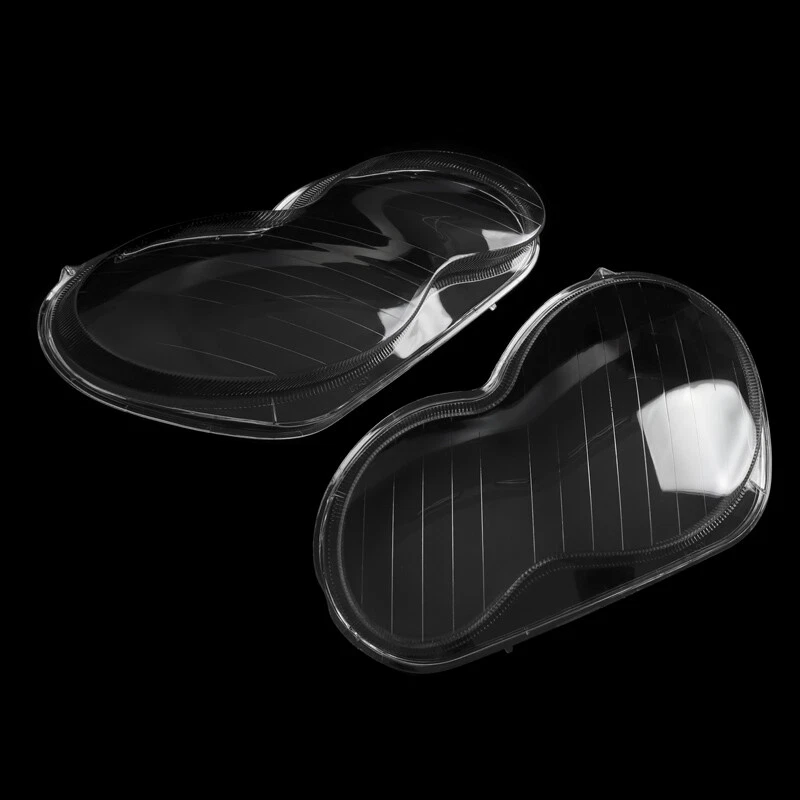 Pair Headlight Lens Cover Lampshade For Mercedes-Benz C-Class W203 2001-2007 - Изображение 4 из 4