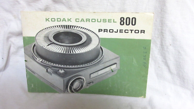 Kodak Carousel Slide Projector 800 MANUAL- NO PROJECTOR | eBay