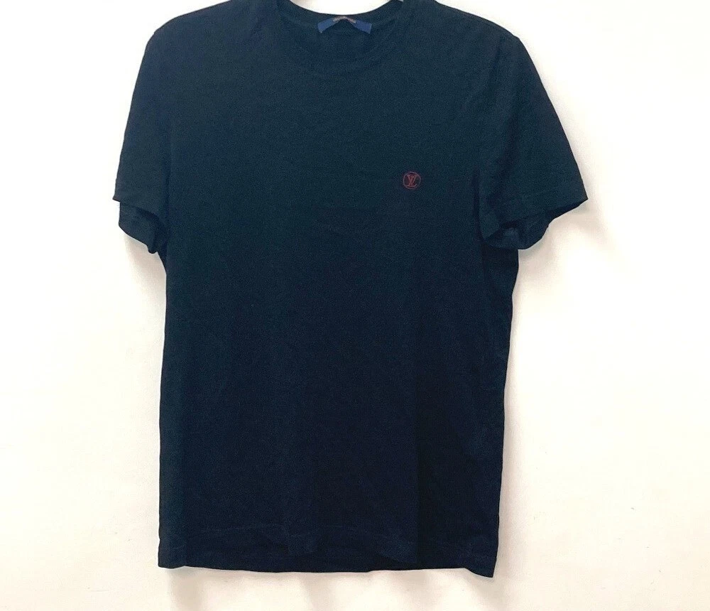 LOUIS VUITTON LV Circle Logo T-Shirt XS Black X Red Auth Men Used from  Japan