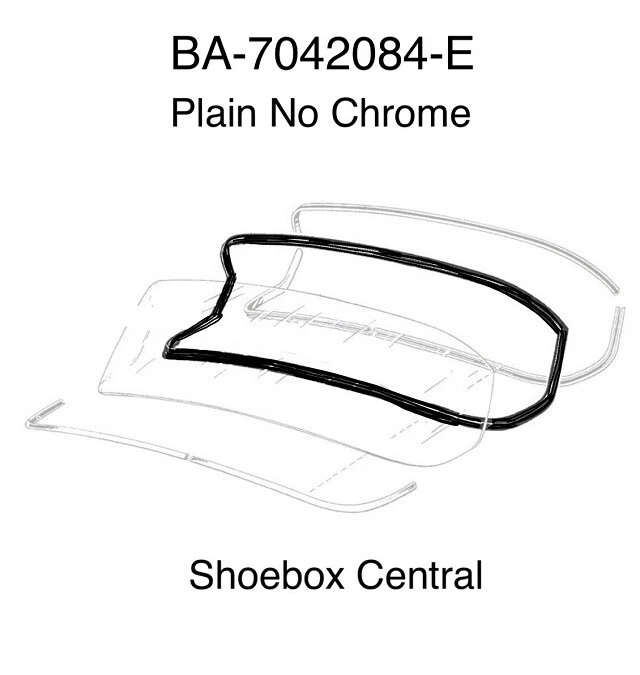 Ford 1952 1953 1954 sedán línea principal sello de ventana trasera liso Foto 2 de 2