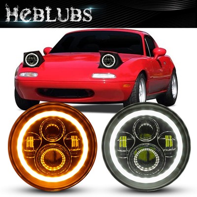 For 90-97 Mazda Miata MX5 MX-5 H6024 Pair of 7