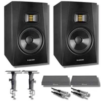 Adam Audio T8V Studio Monitor (Pair) with Foam ISO Pads and Cables