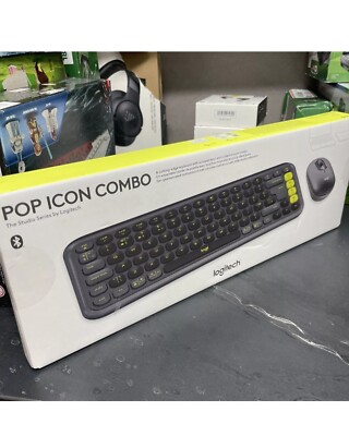 LOGITECH Pop Icon Combo Wireless Keyboard & Mouse Set   NEU VERSIEGELT 