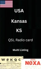 QSL Amateur Radio card USA - Select from list - Kansas - KS