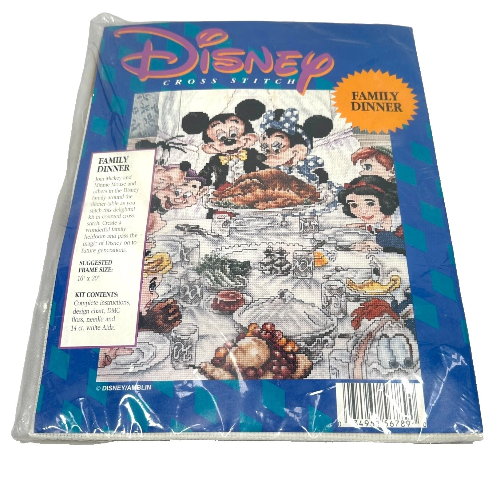 Disney Cartoons & Characters Framed Picture Cross Stitch Kits