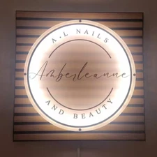 Custom Acrylic Neon Sign, Custom Name Business Logo Wall Decor LED Light Bedroom