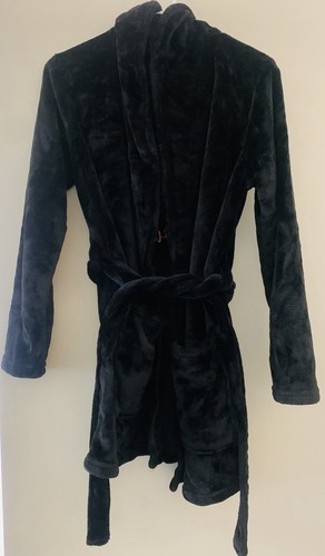 Woman’s Spooky Night This Girl Loves Halloween Black Plush Bathrobe S Tj Maxx - Picture 4 of 4