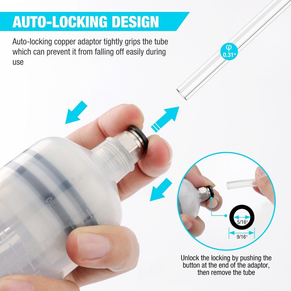 DURATECH 500CC Fluid Extractor Oil Extractor Long Hose Brake Fluid Suction Pumps