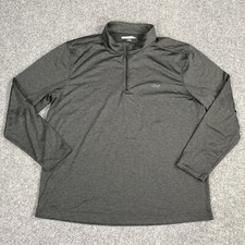 Greg Norman Mens Golf 1/4 Zip Pullover Long Sleeve Gray Size XL