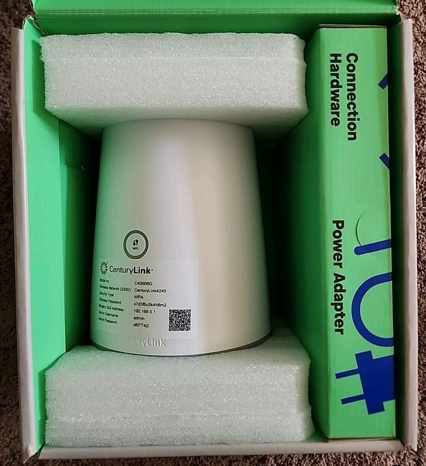 Century Link Model C4000BG Bonded Line Wi Fi DSL Router NEW Open Box | eBay